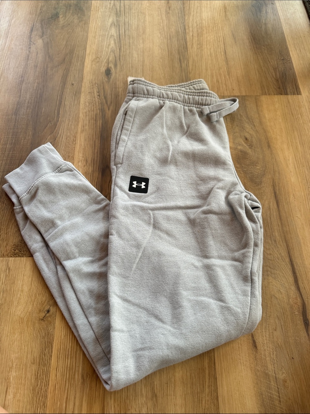 Under Armour Kids Taupe Fleece Jogger Pants
